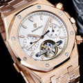 Audemars Piguet Royal Oak Tourbillon Chronograph in gold with a white dial