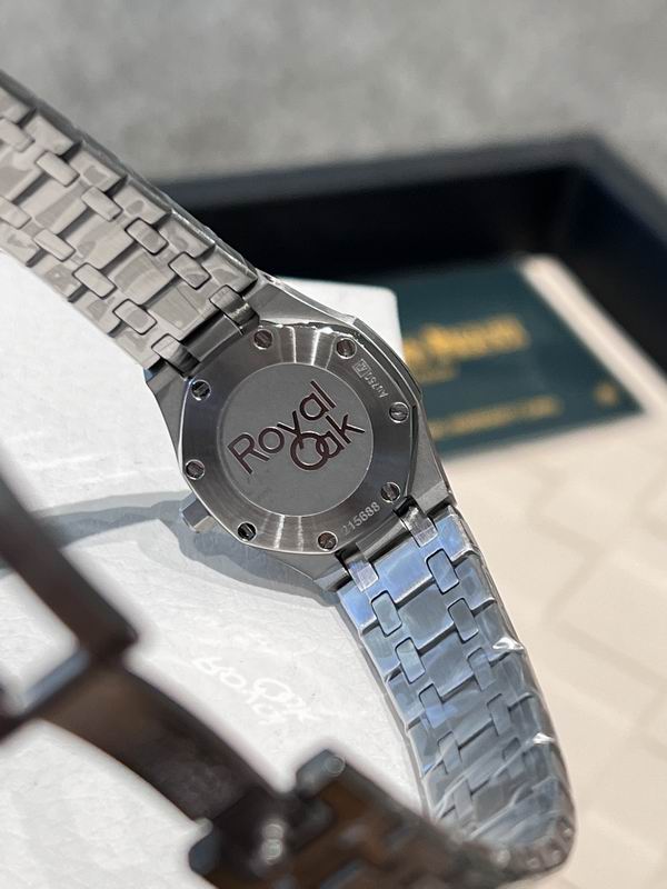 Audemars Piguet Royal Oak lady's watch in stainless steel with a silver-toned
