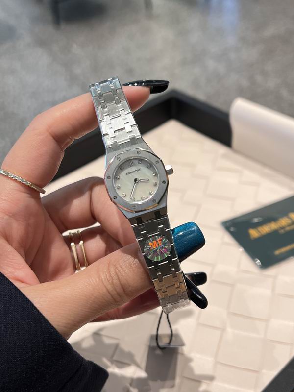 Audemars Piguet Royal Oak lady's watch in stainless steel with a silver-toned