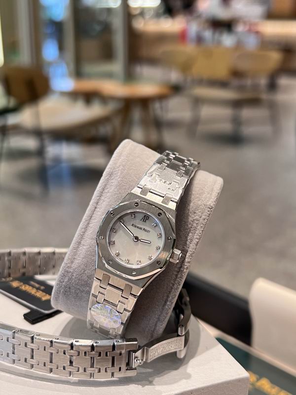 Audemars Piguet Royal Oak lady's watch in stainless steel with a silver-toned