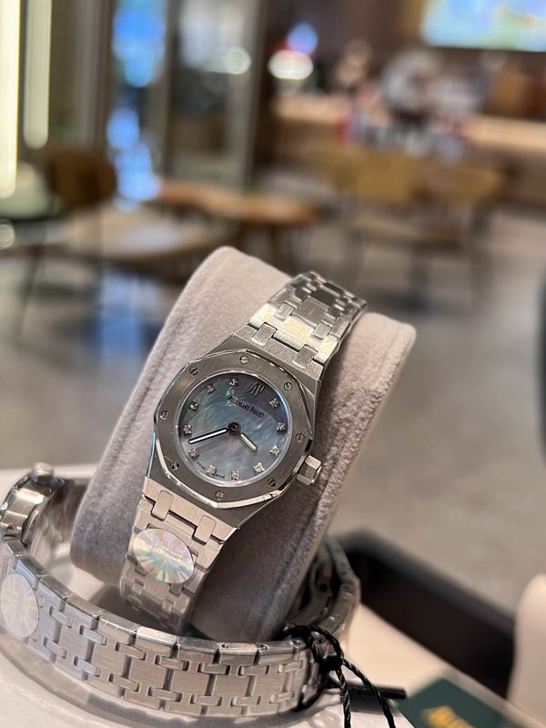 Audemars Piguet Royal Oak lady's watch in stainless steel with a silver-toned