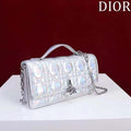 Miss Dior Mini Bag Silver Metallic