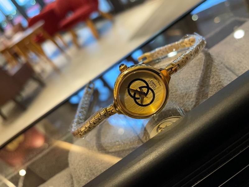 Gucci Vintage Gold Plated Bangle Watch