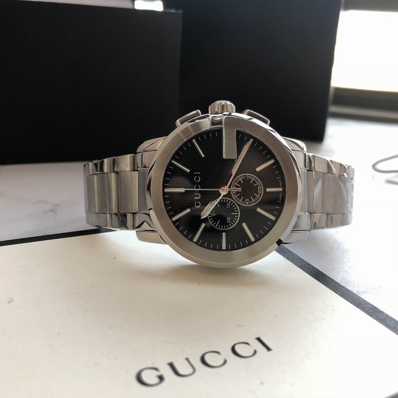 Gucci G-Chrono 44mm Stainless Steel - Black Dial Quartz Watch
