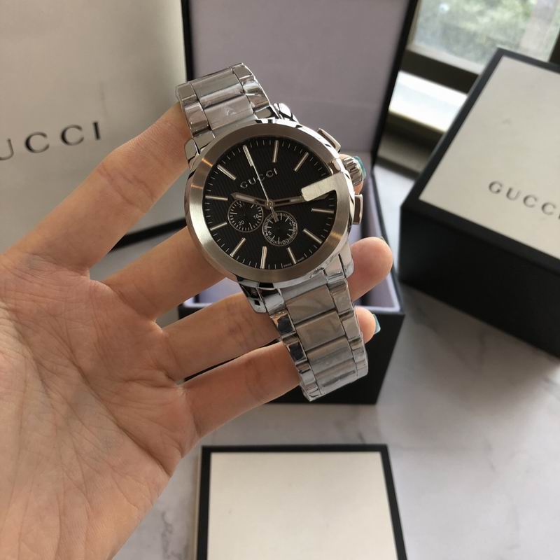 Gucci G-Chrono 44mm Stainless Steel - Black Dial Quartz Watch