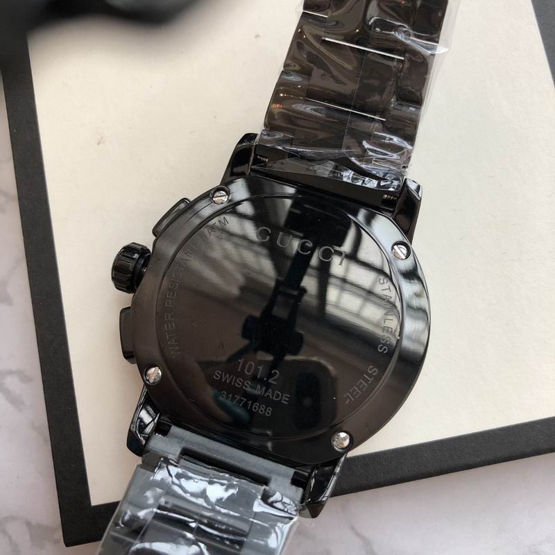 Gucci G-Chrono 44mm Stainless Steel - Black Dial & Chain Quartz Watch