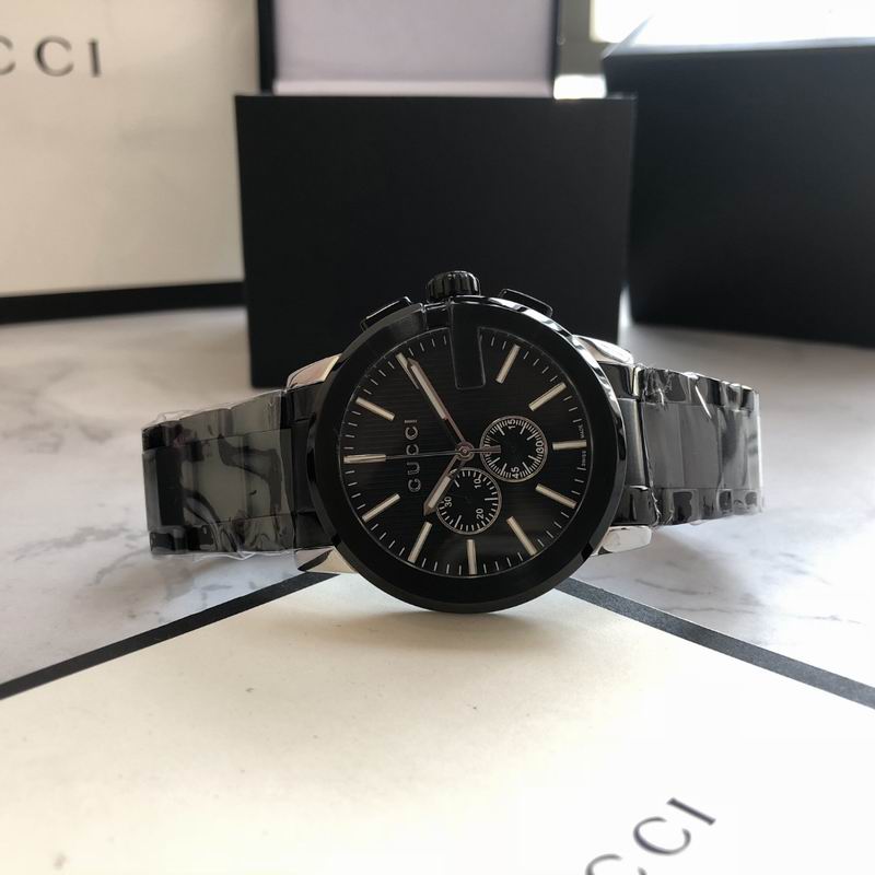Gucci G-Chrono 44mm Stainless Steel - Black Dial & Chain Quartz Watch