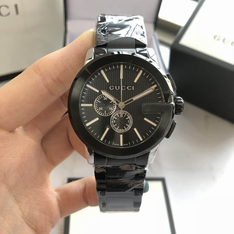 Gucci G-Chrono 44mm Stainless Steel - Black Dial & Chain Quartz Watch