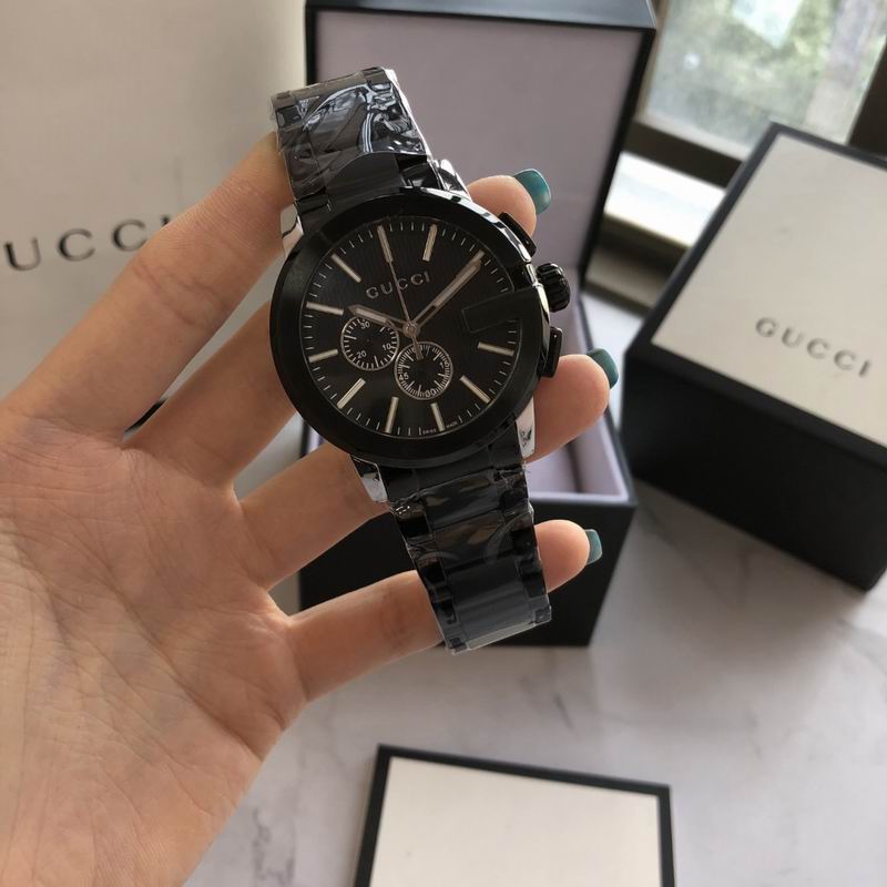 Gucci G-Chrono 44mm Stainless Steel - Black Dial & Chain Quartz Watch