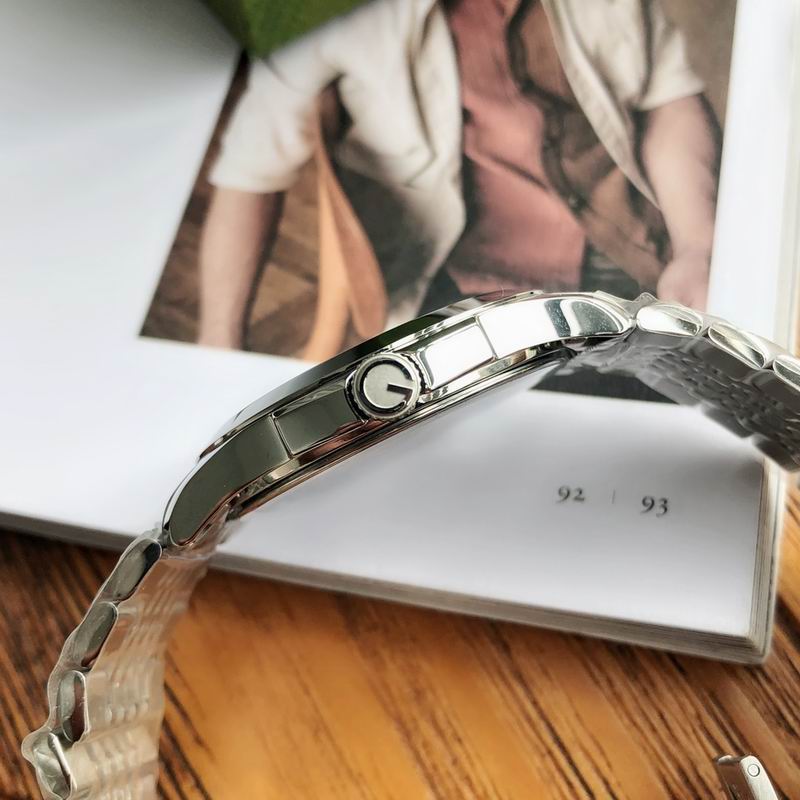 Gucci G-Timeless Stainless Steel Watch With A Brown Dial