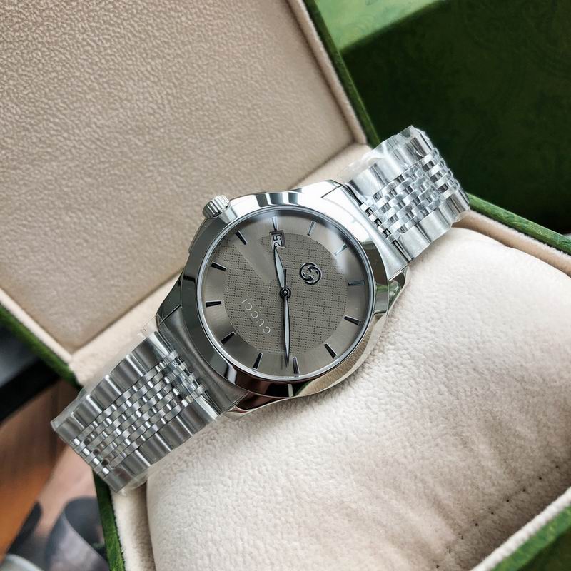 Gucci G-Timeless Stainless Steel Watch With A Brown Dial