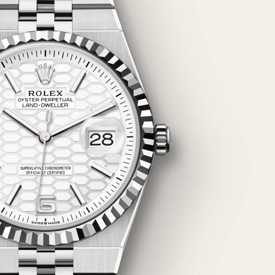 Rolex Land Dweller White Gold 36 mm Watch