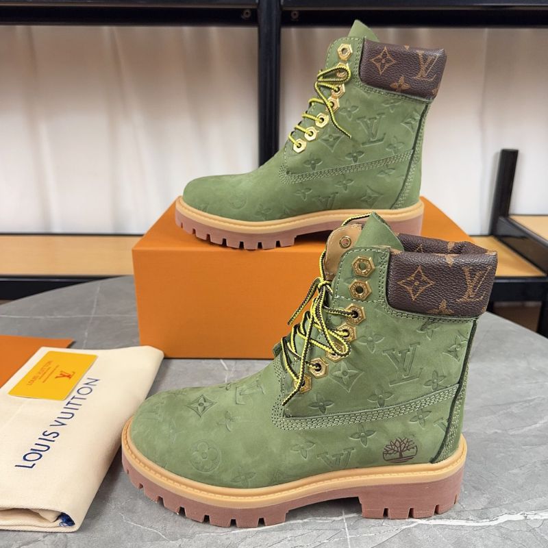 LV Monogram-Embossed Ankle Boots