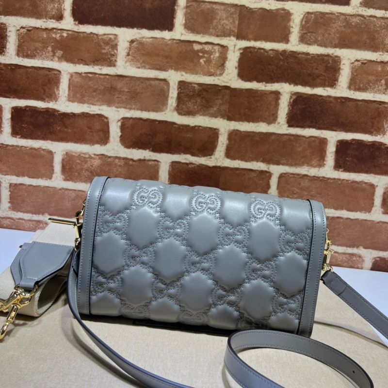 Gucci Grey Matelasse Shoulder Bag
