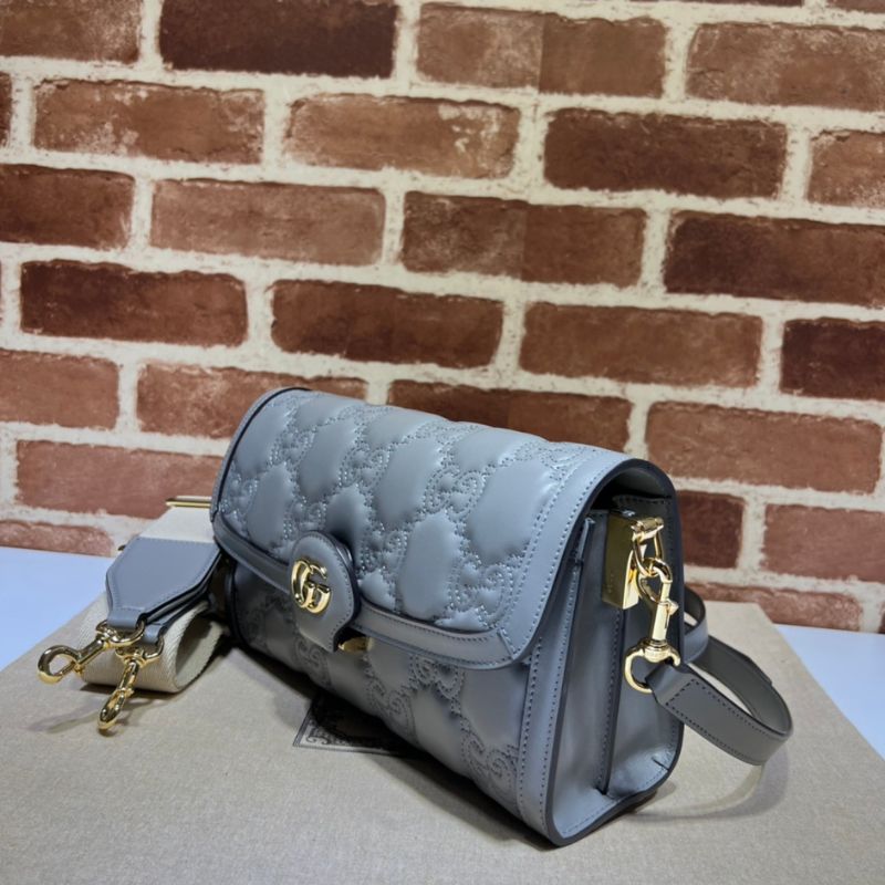 Gucci Grey Matelasse Shoulder Bag