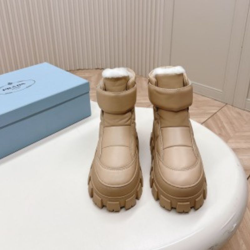 Prada Thick-Soled Snow Boots