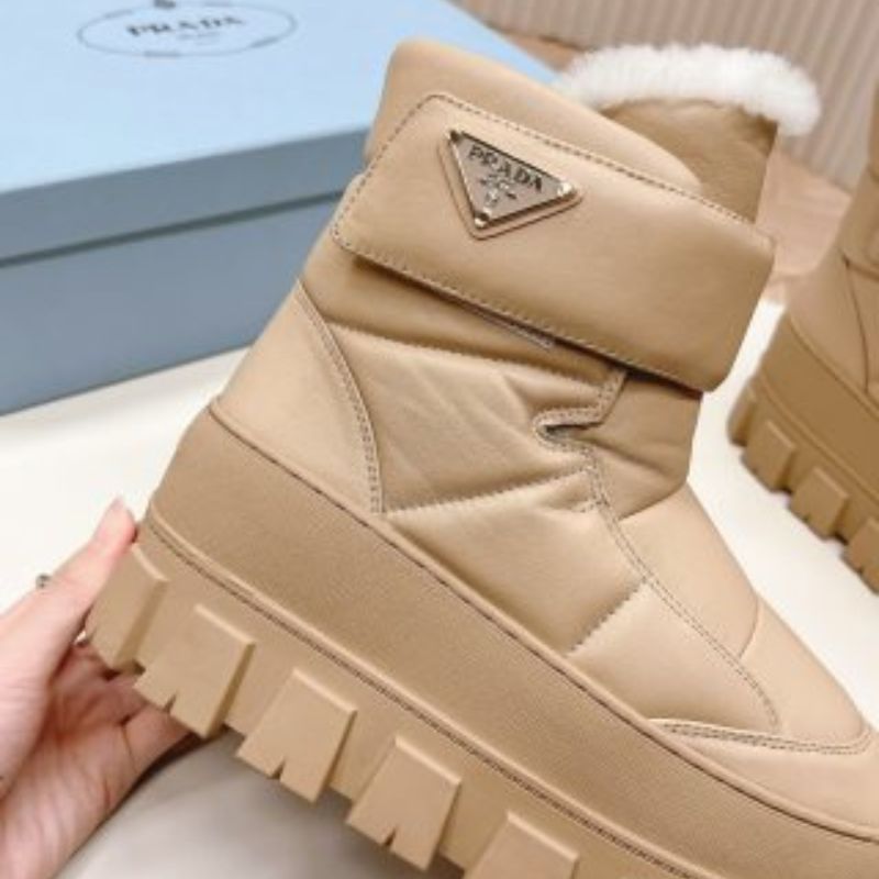Prada Thick-Soled Snow Boots