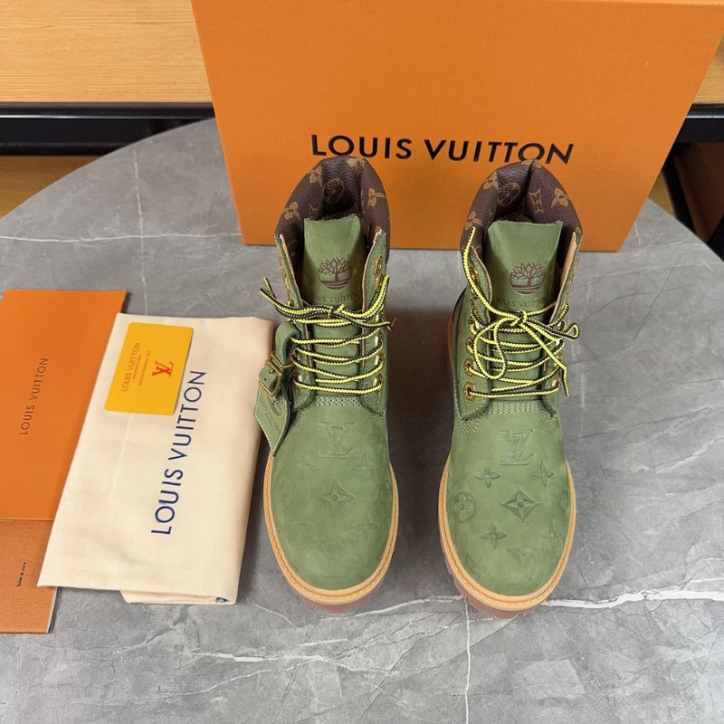 LV Monogram-Embossed Ankle Boots