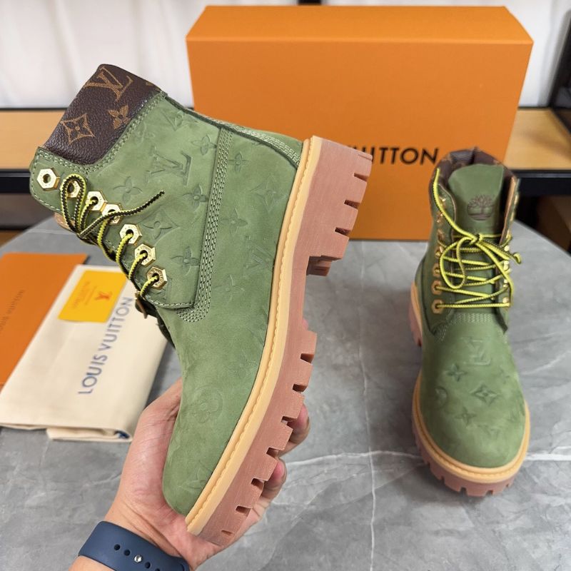LV Monogram-Embossed Ankle Boots