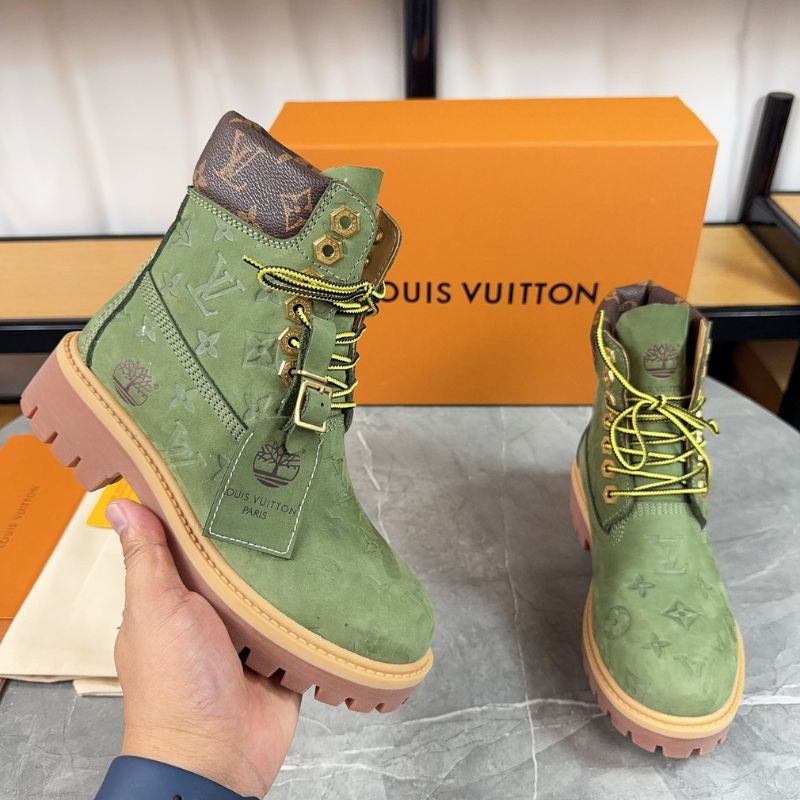 LV Monogram-Embossed Ankle Boots