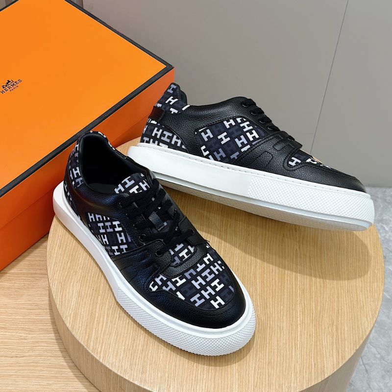 Hermes Derby Shoes Black
