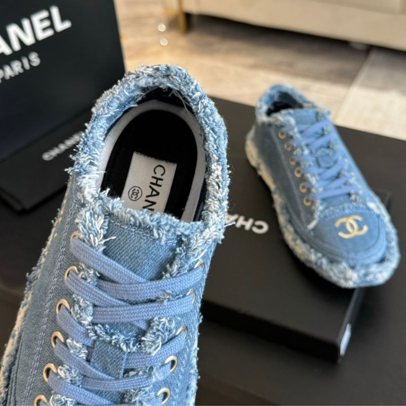 Chanel Embroidered Tassel Shoes