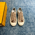 Fendi Blue FF Denim Low-Tops