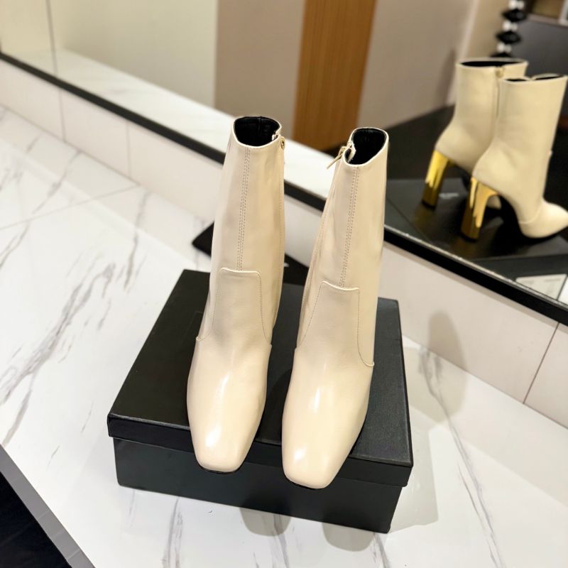 YSL Side Zipper Short Boots
