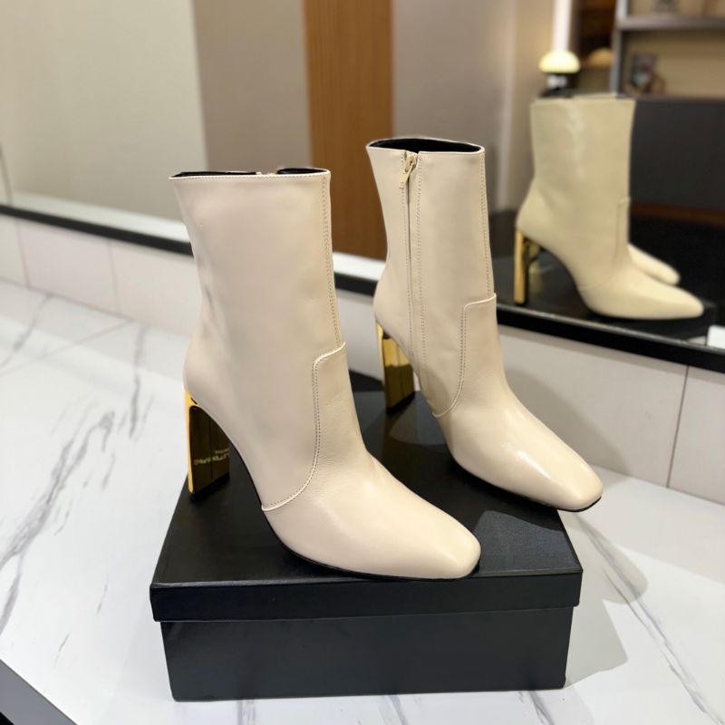 YSL Side Zipper Short Boots