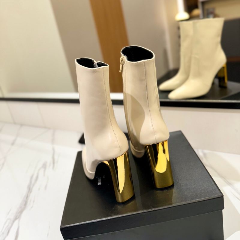 YSL Side Zipper Short Boots