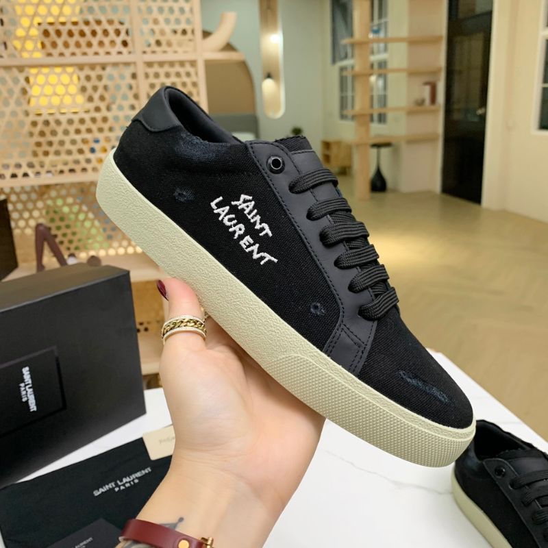 YSL PLeather Flats