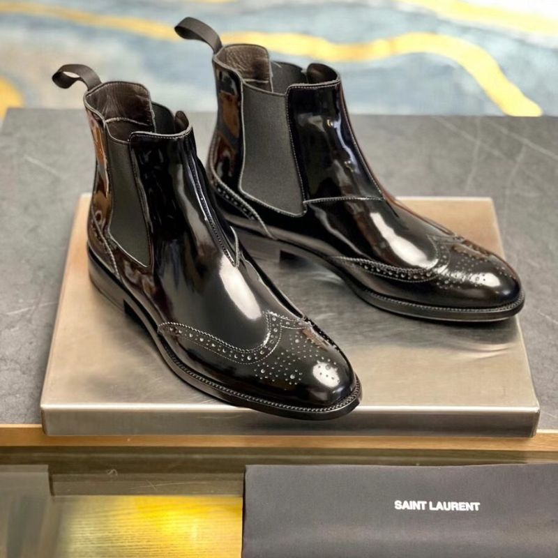 Saint Laurent Black Ankle Boots
