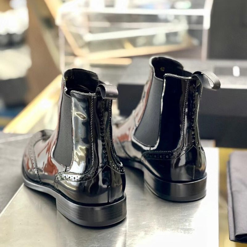 Saint Laurent Black Ankle Boots