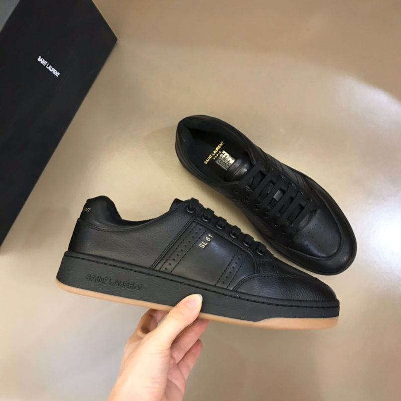 YSL Logo-Embossed Trainers