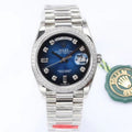 Rolex Day-Date Blue Dial Watch