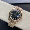 Rolex Day-Date Black Baguette Dial