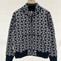Hermes Zipper Knitted Jacket