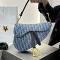 Dior Saddle Denim Shoulder Bag