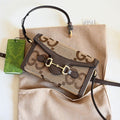 Gucci Camel Ebony Crossbody Bag