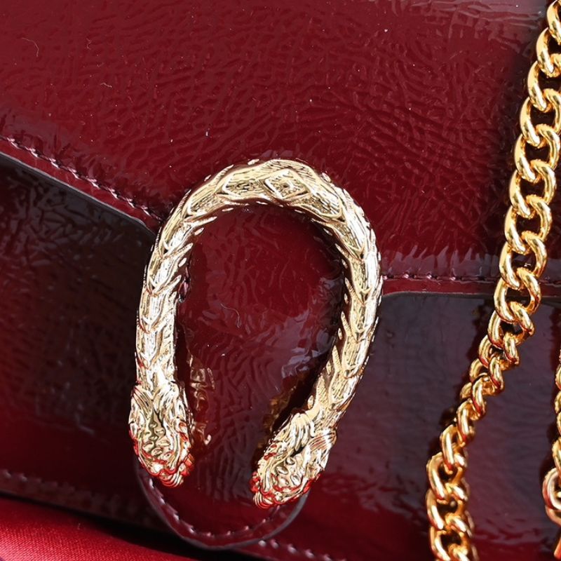 Gucci Red Patent Leather Bag