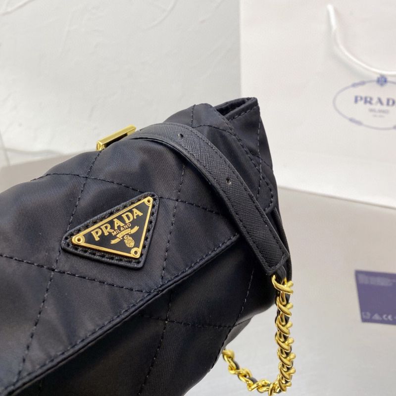 Prada Black Nylon Shoulder Bag