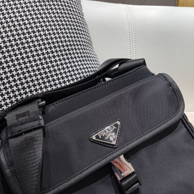 Prada Triangle Plaque Shoulder Bag