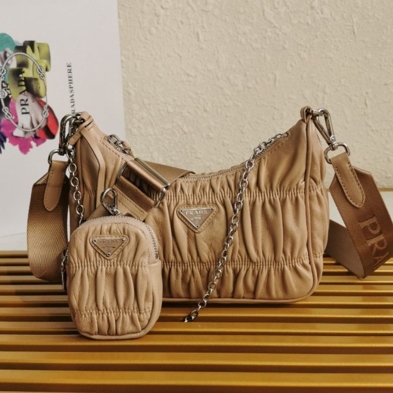 Prada Fold Nylon Hobo Bag