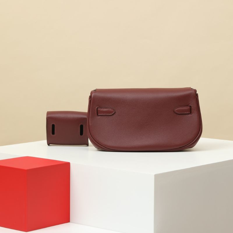 Hermes Kelly Pochette Gold Bag