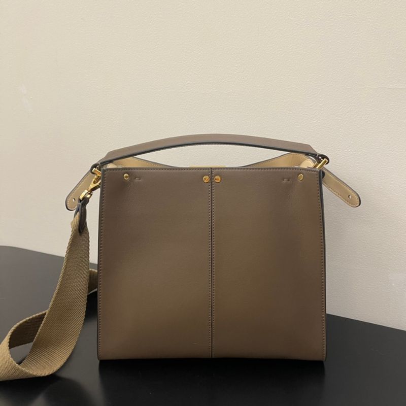 Fendi Peekaboo X-lite Brown Bag