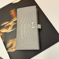 Hermes Grey Alligator Skin Wallet
