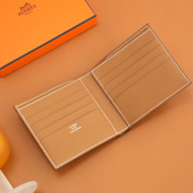 Hermes Gold Poker Compact Wallet