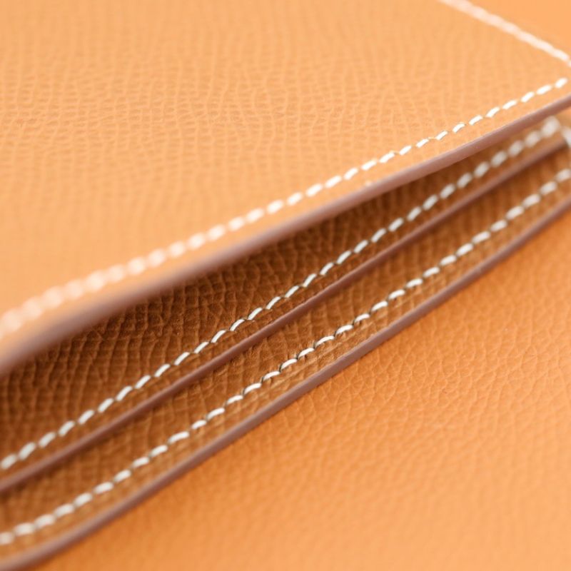 Hermes Gold Poker Compact Wallet