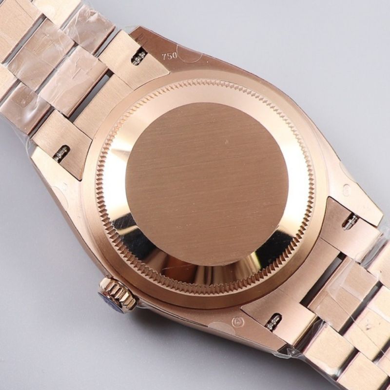 Rolex Rose Gold Pink Gold Diamond Dial Watch