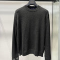LV Black Intarsia Logo Knitted Sweater